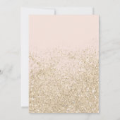 Invitation lettres parties scintillant or clair sweet sixteen (Dos)