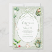 Invitation Lettuce Welcome Our Little Sprout Baby (Devant)