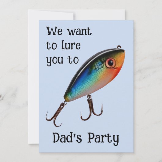 Invitation Leurre de pêche  (Devant)