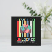 Invitation Level 30 Unlock 1990 30 th Birthday Gift (Debout devant)