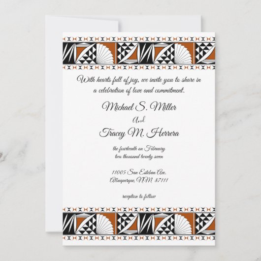 Invitation Lever de soleil du sud-ouest (Devant)