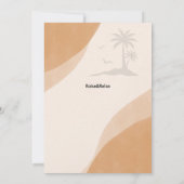 Invitation Lever Tropical & Relax 60e anniversaire fête (Dos)