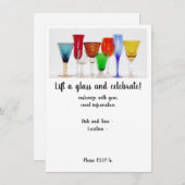 Invitation "Levez un verre" (Devant / Derrière)