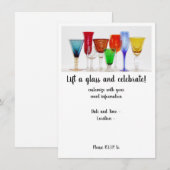 Invitation "Levez votre verre" (Devant / Derrière)