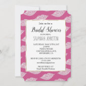 Invitation Lèvres diamant en verre rose (Devant)