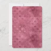 Invitation Lèvres rose Glitzy (Dos)