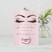 Invitation Lèvres roses Douces 16e anniversaire de mariage pr (Debout devant)