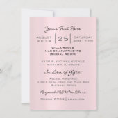 Invitation Lèvres roses Douces 16e anniversaire de mariage pr (Dos)