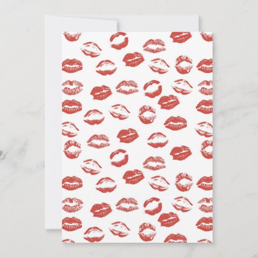 Invitation Lèvres rouges (Dos)