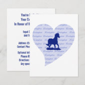 Invitation Lexington KY| Cheval Kentucky Blue Kentucky Blue (Devant / Derrière)