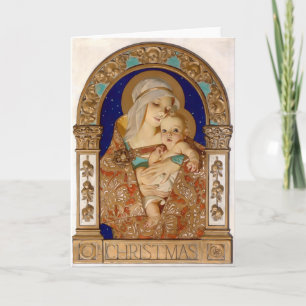 Invitation Leyendecker Christmas Madonna