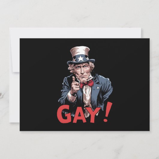 Invitation LGBT Gay Ally Pride Mois drôle (Devant)