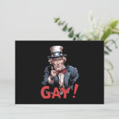 Invitation LGBT Gay Ally Pride Mois drôle (Debout devant)