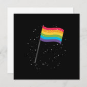 Invitation LGBT Gay Pride Equality Flag Gift (Devant / Derrière)