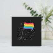 Invitation LGBT Gay Pride Equality Flag Gift (Debout devant)