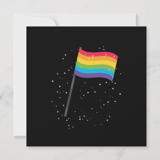 Invitation LGBT Gay Pride Equality Flag Gift (Devant)