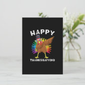 Invitation LGBT Thanksgiving Turkey LGBTQ+ Gay pride arc-en-c (Debout devant)