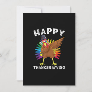 Invitation LGBT Thanksgiving Turkey LGBTQ+ Gay pride arc-en-c