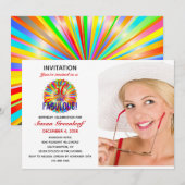 Invitation LGBTQ 50 et Fabulous Rainbow Birthday Gay Lesbian (Devant / Derrière)