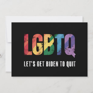 Invitation LGBTQ Faisons en sorte que Biden arrête la fierté