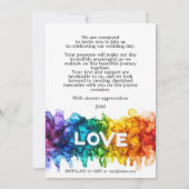 Invitation 🌈 🐦 LGBTQ Painted With Love wedding  (Dos)