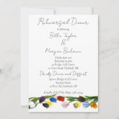 Invitation LGBTQ plus Fleurs tulipes (Devant)