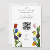 Invitation LGBTQ plus Tulips Mariage Fleurs (Dos)