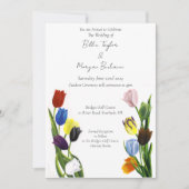 Invitation LGBTQ plus Tulips Mariage Fleurs (Devant)