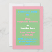 Invitation LGBTQIA Transgenre Fierté Caterpillar to Butfly (Dos)