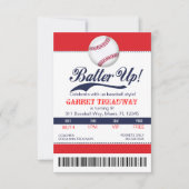 Invitation LGC Batter Up Baseball Ticket 2e version (Devant)