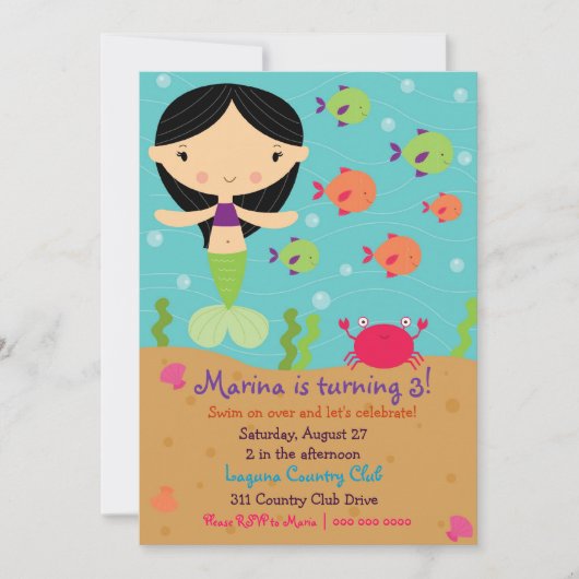 Invitation LGC| Merry Mermaid| Brunette (Devant)