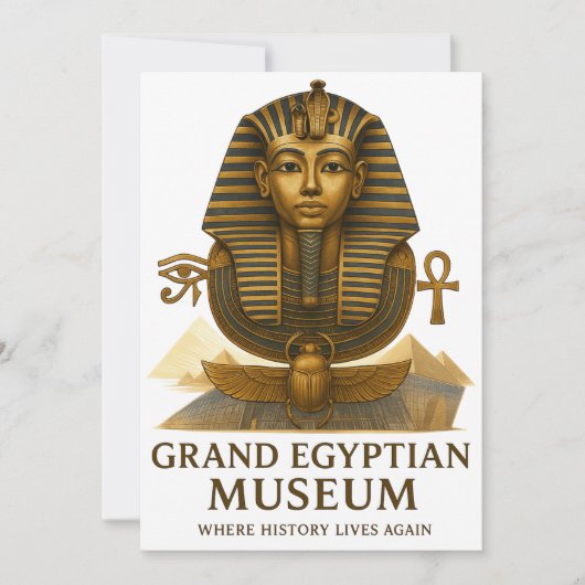 Invitation L'Héritage Éternel – Ouverture du Grand Musée Égyp (Devant)