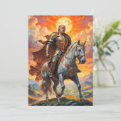 Invitation L'héroïque guerrier Trump en or (Debout devant)