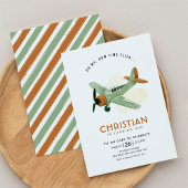 Invitation L'heure de vol Avion Anniversaire