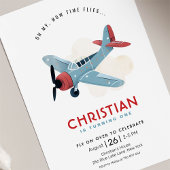 Invitation L'heure de vol Avion Anniversaire