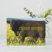 Invitation L'heure du rassemblement !  Vache sacrée - Soirée  (Debout devant)