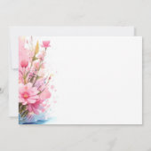 Invitation L'heure du thé Baby shower de Bunny (Dos)