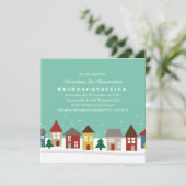 Invitation L'Hiver-Einweihungsparty de Kleine Häuser einladen (Debout devant)