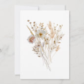 Invitation L'hiver onederland rustique fleur sauvage premier  (Dos)