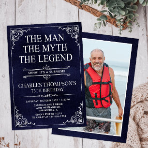 Invitation L'Homme La Légende La Légende Surprise 75e Anniver