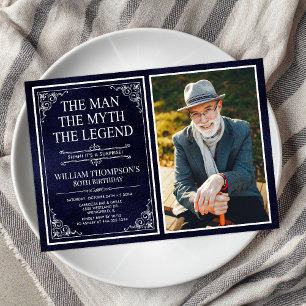 Invitation L'Homme La Légende La Légende Surprise 80e Anniver