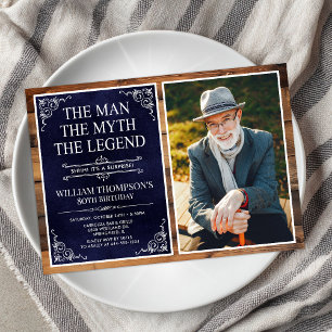 Invitation L'Homme La Légende La Légende Surprise 80e Anniver