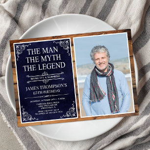 Invitation L'Homme La Légende La Surprise de 60 ans