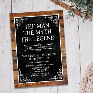 Invitation L'Homme La Légende La Surprise de 85 ans