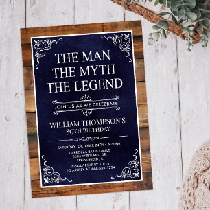 Invitation L'Homme La Légende Le Mythe 80e Anniversaire