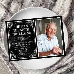 Invitation L'Homme La Légende Surprise 100 Anniversaire