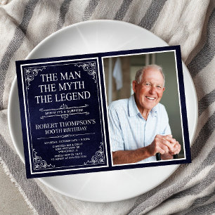 Invitation L'Homme La Légende Surprise 100 Anniversaire