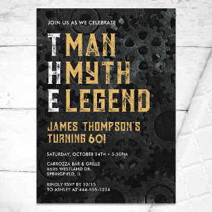 Invitation L'Homme Le Mythe La Légende 60e Anniversaire