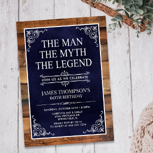Invitation L'Homme Le Mythe La Légende 60e Anniversaire