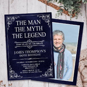 Invitation L'homme Le mythe La légende 60e anniversaire Photo